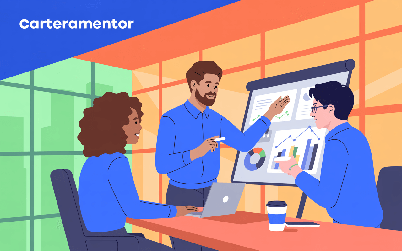 Equipo de CarteraMentor trabajando