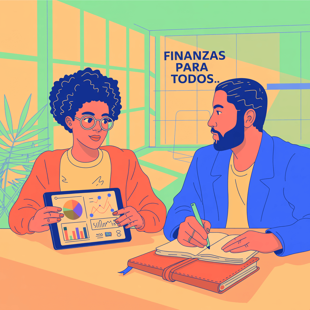 Personas aprendiendo finanzas