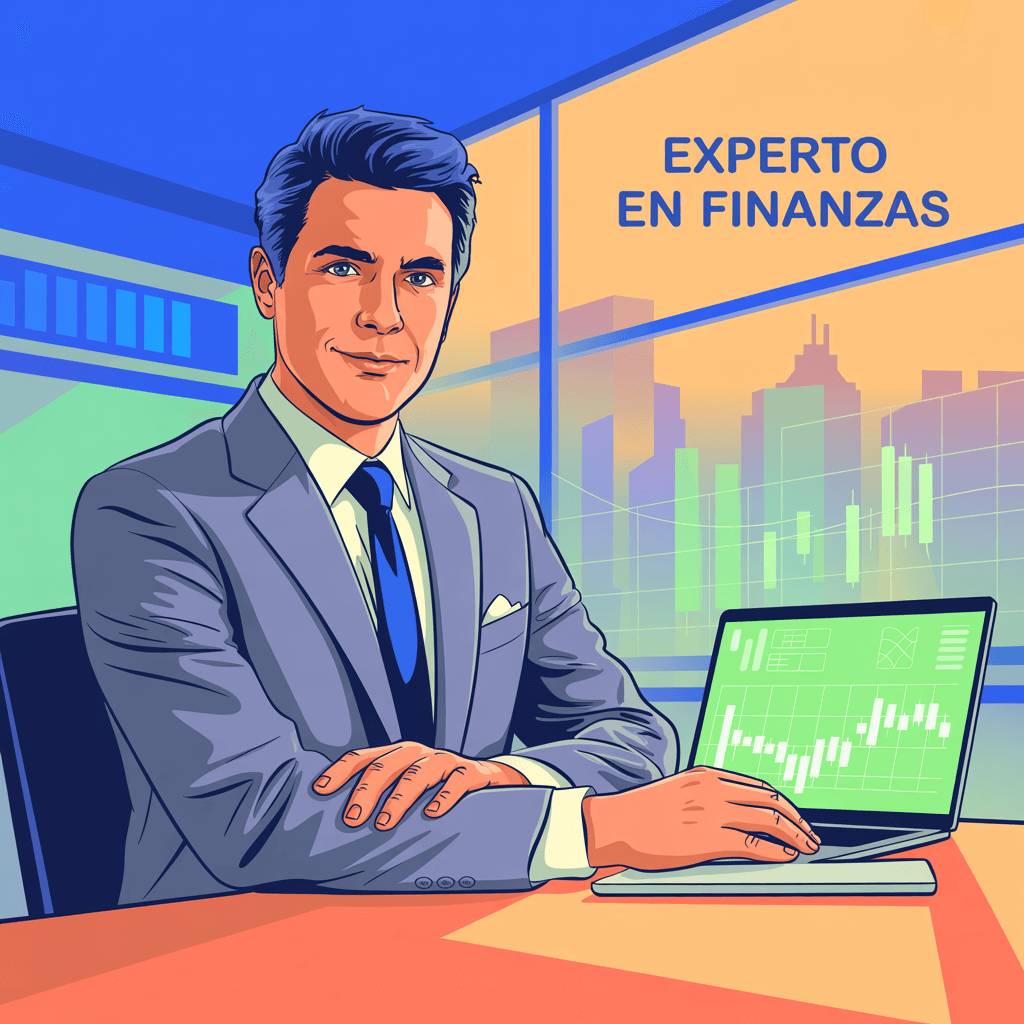 Experto en finanzas trabajando